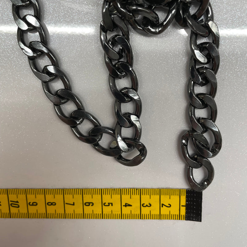Chunky Dark Silver Chain | Chain By Fabric Family - Shop Fabrics, Cushions & Dressmaking Supplies online - Fabric Family