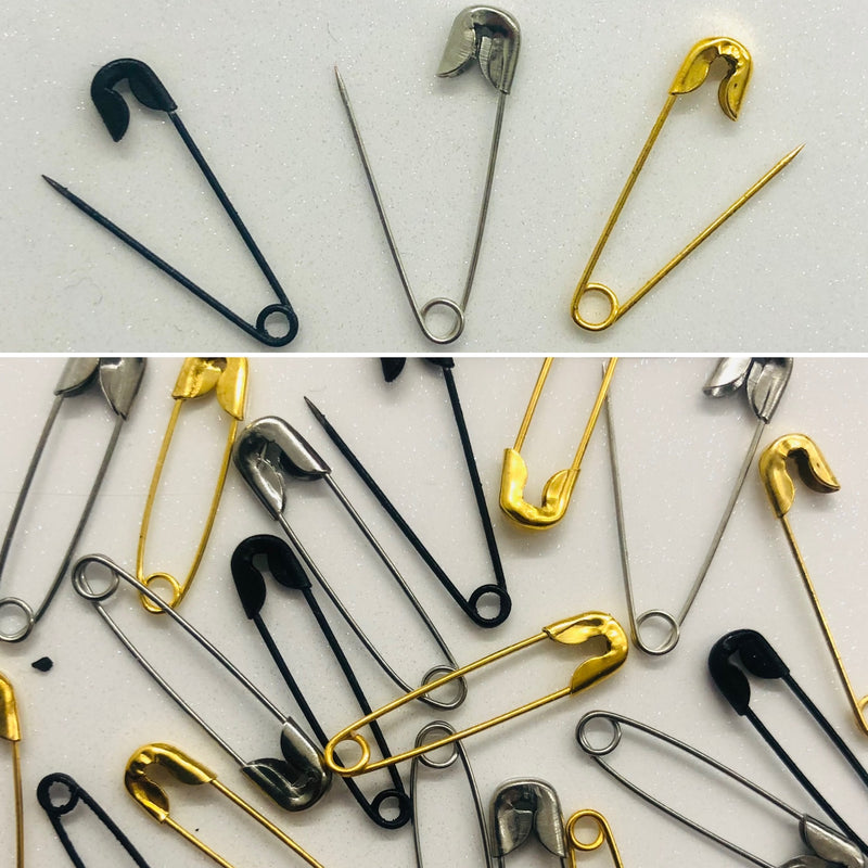 Safety Pins | Extra Small | 3 Colours | 10 Pack - Shop Fabrics, Cushions & Dressmaking Supplies online - Fabric Family