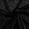 Black Crushed Velvet Fabric | Width - 148cm/58inch