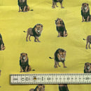 Lions Cotton Fabric | Width - 150cm/59inch
