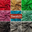 Swatch of Sequins Fabric | Width - 140cm/55inch