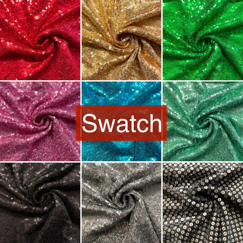 Swatch of Sequins Fabric | Width - 140cm/55inch