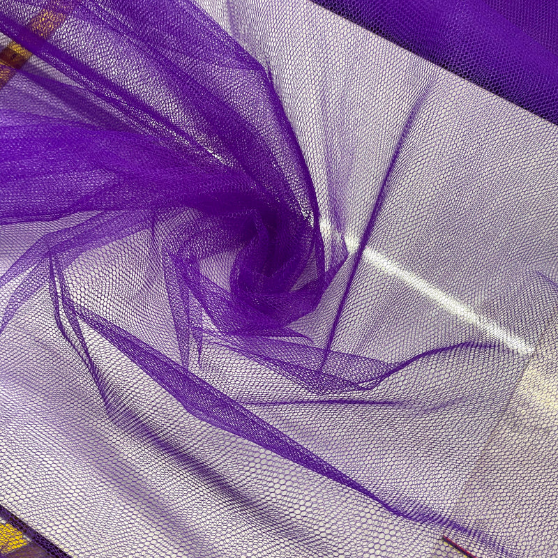 Purple Net Mesh Fabric | Width - 150cm/59inch