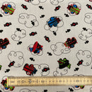 Airplanes Polycotton Fabric | Width - 115cm/45inch - Shop Fabrics, Cushions & Dressmaking Supplies online - Fabric Family