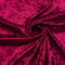 Wine Crushed Velvet Fabric | Width - 148cm/58inch