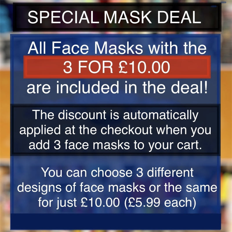Pirates Print Face Mask | 3 Layers With Filter | 100% Cotton | Perfect Nose To Mouth Fit | Reusable - Shop Fabrics, Cushions & Dressmaking Supplies online - Fabric Family