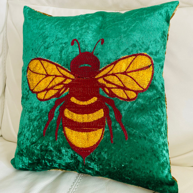 Пчелна възглавница | Възглавница за бродиране | Домашен декор