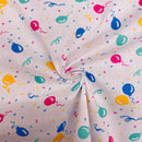 Balloons Party Polycotton Fabric | Width - 115cm/45inch - Shop Fabrics, Cushions & Dressmaking Supplies online - Fabric Family