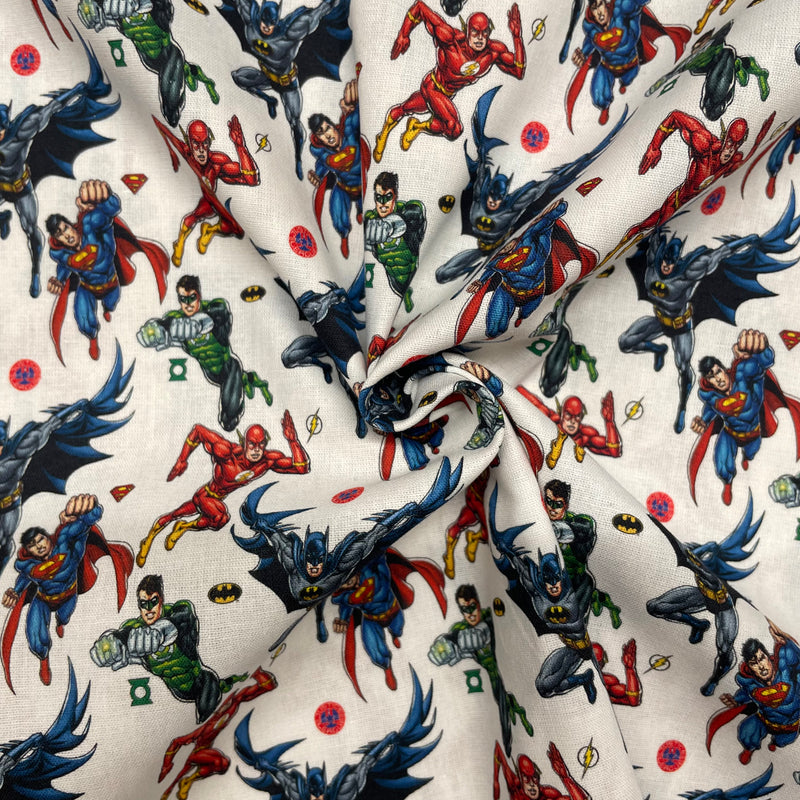 Superheroes Disney Cotton Fabric | Width - 140cm/55inch - Shop Fabrics, Cushions & Dressmaking Supplies online - Fabric Family