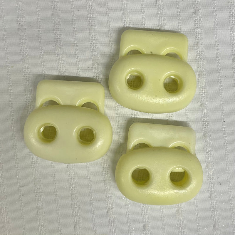 Pale Yellow Toggles | Cord Lock End | Stoppers - Shop Fabrics, Cushions & Dressmaking Supplies online - Fabric Family