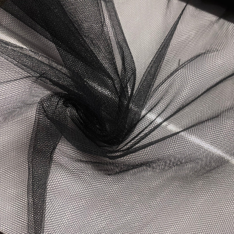 Black Net, Mesh, Tulle Fabric