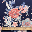 Flowers Cotton Jersey Fabric | Width - 148cm/58inch