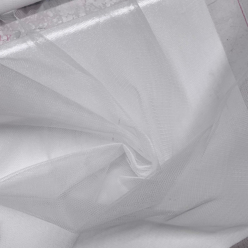 White Net Mesh Fabric | Width - 150cm/59inch