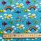 Rainbows & Planes Cotton Fabric | Width - 150cm/59inch