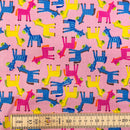 Baby Horses Polycotton Fabric | Width - 115cm/45inch - Shop Fabrics, Cushions & Dressmaking Supplies online - Fabric Family