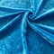 Turquoise Crushed Velvet Fabric | Width - 148cm/58inch