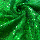 Зелен Пайети Плат | Ширина - 140см