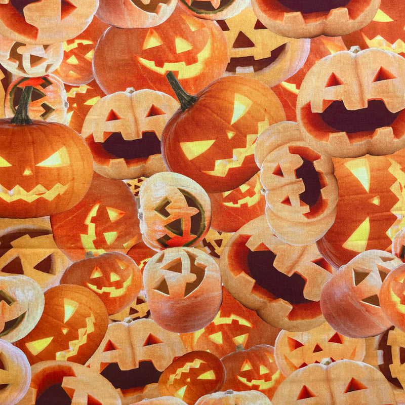Pumpkins Cotton Fabric | Halloween Fabric