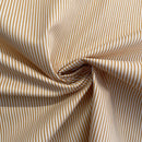 Brown Stripes Organic Cotton Fabric | Width - 160cm/63inch