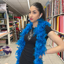 Blue Feather Boa | Marabou - Shop Fabrics, Cushions & Dressmaking Supplies online - Fabric Family