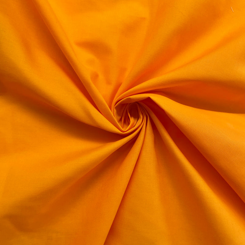 Orange Polycotton | Width - 115cm/45inch