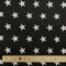 Stars Black Polycotton Fabric | Width - 115cm/45inch - Shop Fabrics, Cushions & Dressmaking Supplies online - Fabric Family