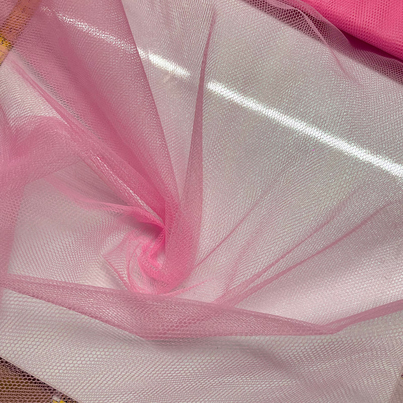 Pink Net Mesh Fabric | Width - 150cm/59inch