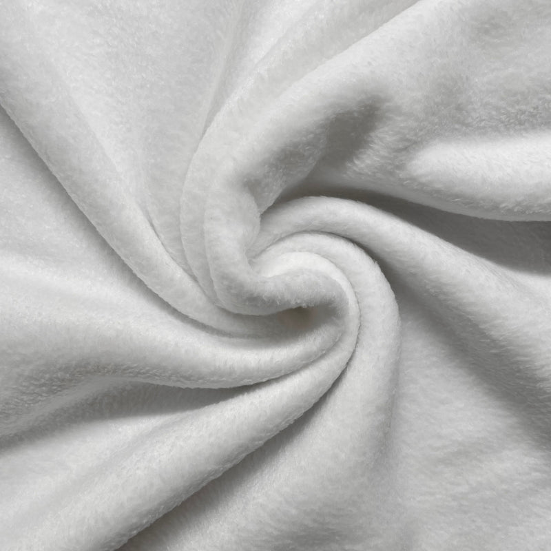 White Fleece Fabric | Width - 150cm/59inch