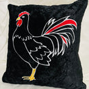 Rooster Cushion | Embroidery Cushion | Home Decor