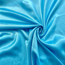Turquoise Satin Fabric | Width - 150cm/59inch