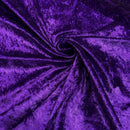 Purple Crushed Velvet Fabric | Width - 148cm/58inch