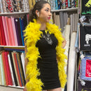 Yellow Feather Boa | Marabou - Shop Fabrics, Cushions & Dressmaking Supplies online - Fabric Family
