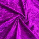 Dark Magenta Crushed Velvet Fabric | Width - 148cm/58inch