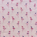 Flamingo Cotton Jersey Fabric | Width - 148cm/58inch