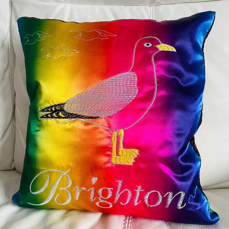 Seagull Cushion | Embroidery Cushion | Home Decor