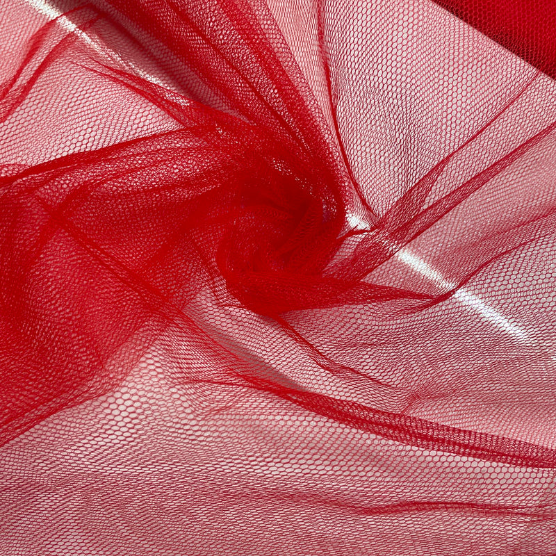 Red Net Mesh Fabric | Width - 150cm/59inch